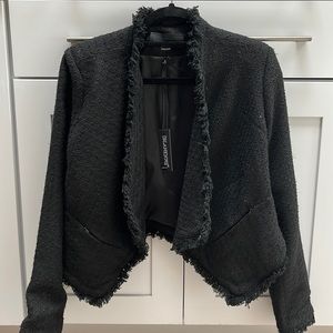 BLANKNYC Black fringe blazer size M, NWT!